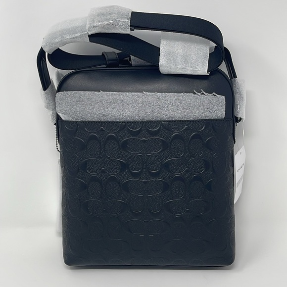 Coach Houston Flight Bag In Signature Leather - Picture 3 of 10